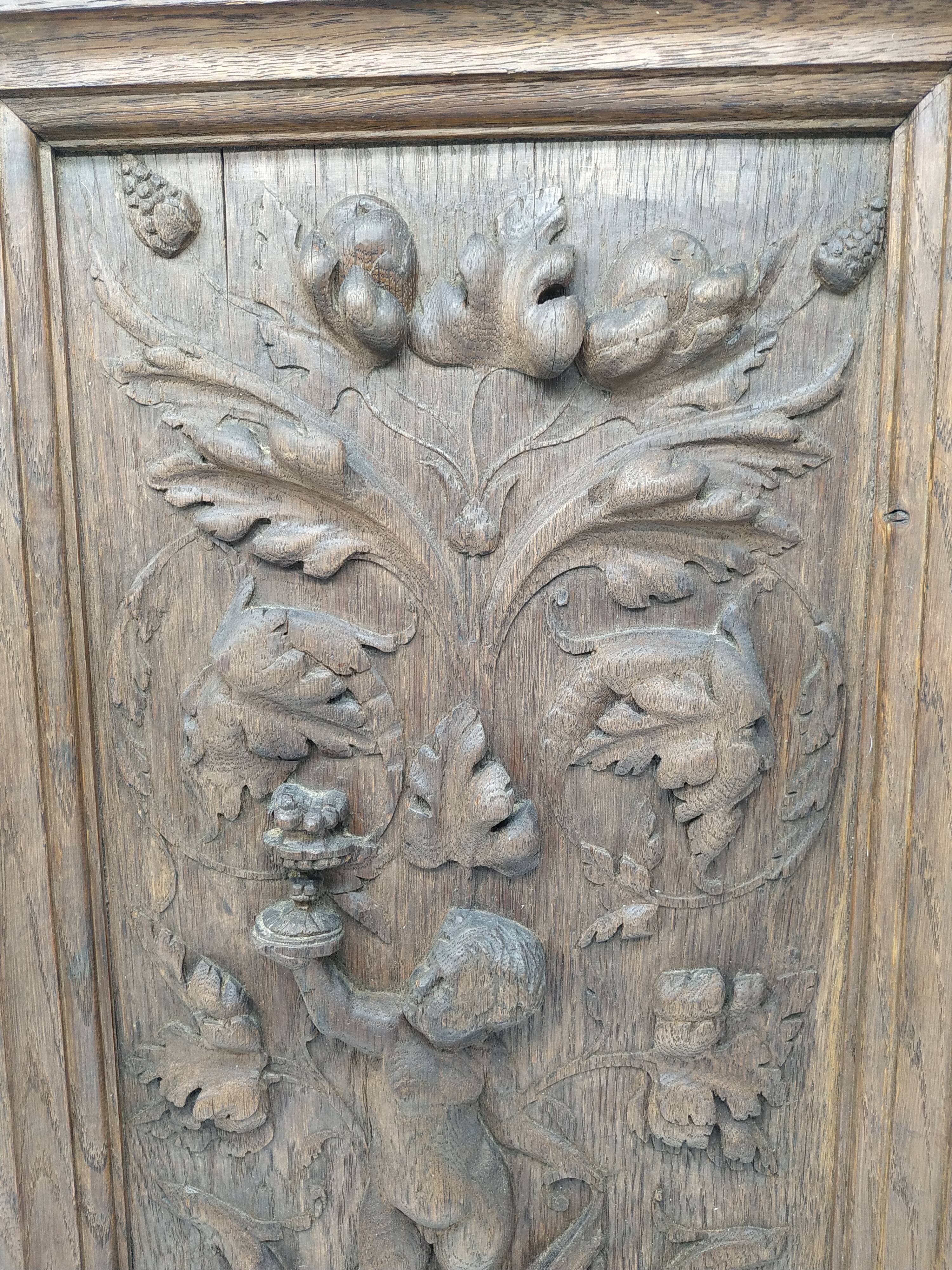 Renaissance style wooden sculpture