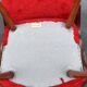 Pair of 1960s chairs in sheepskin and varnished wood
