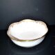 Antique Sèvres porcelain salad bowl with hand-painted gold arabesque decoration