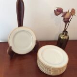 Old dessert plates, mignardises, Limoges porcelain