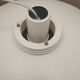 Lyfa pendant lamp from the 1970s, white metal shade, Denmark