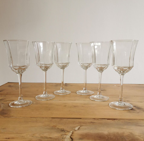 Service of 6 Luminarc water glasses France