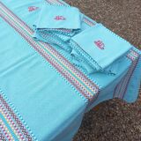 Old tablecloth 2.80 m + 12 napkins