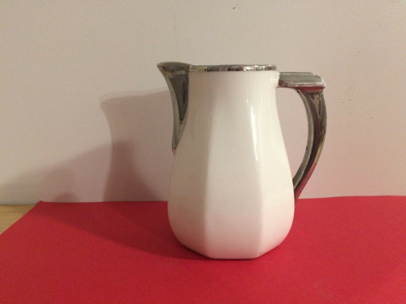 Pitcher cream pot aluminite Frugier Limoges France