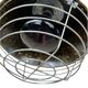 Industrial hanging lamp, heating, Narva Leuchen, Germany, 1970s.