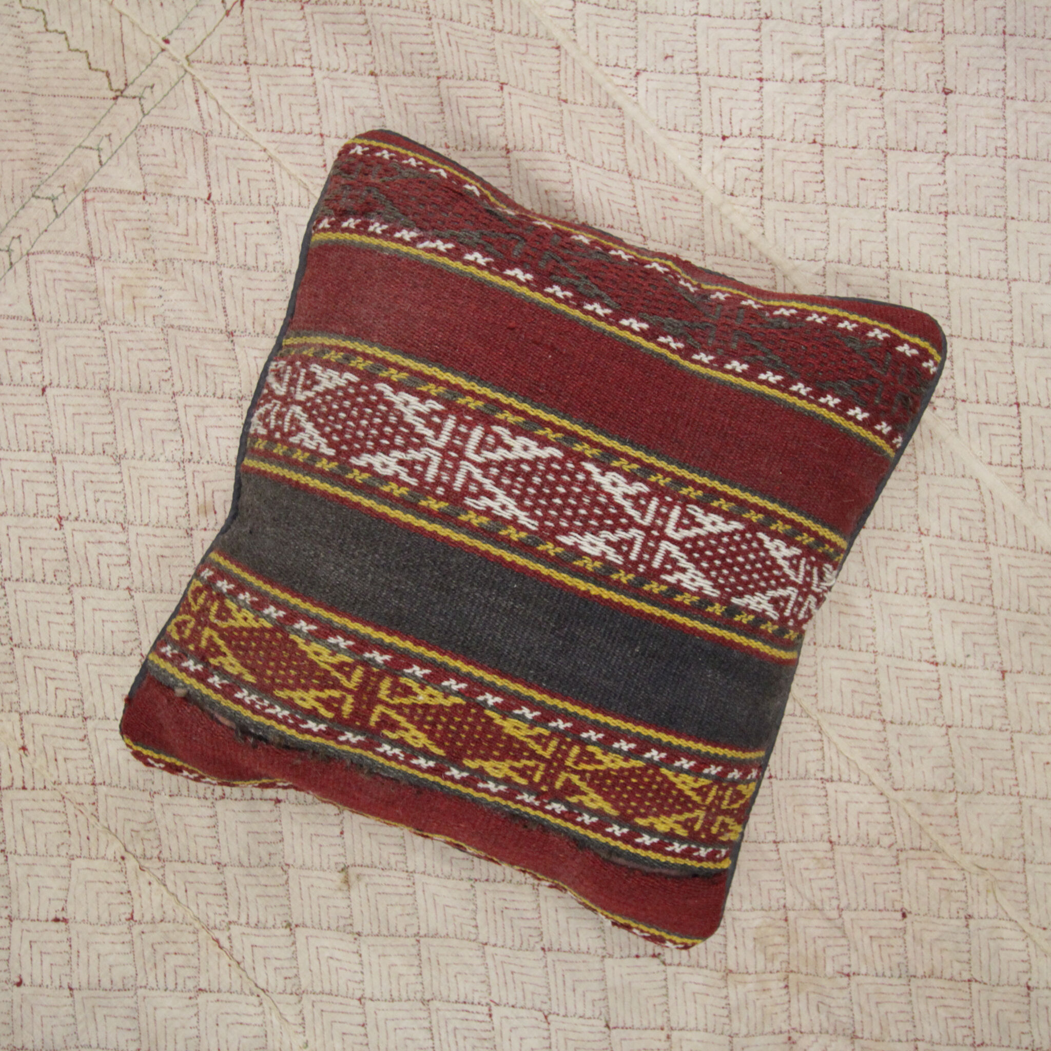 Geometric Cushion Cover Tribal Wool Scatter Pillow