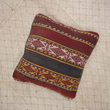 Geometric Cushion Cover Tribal Wool Scatter Pillow