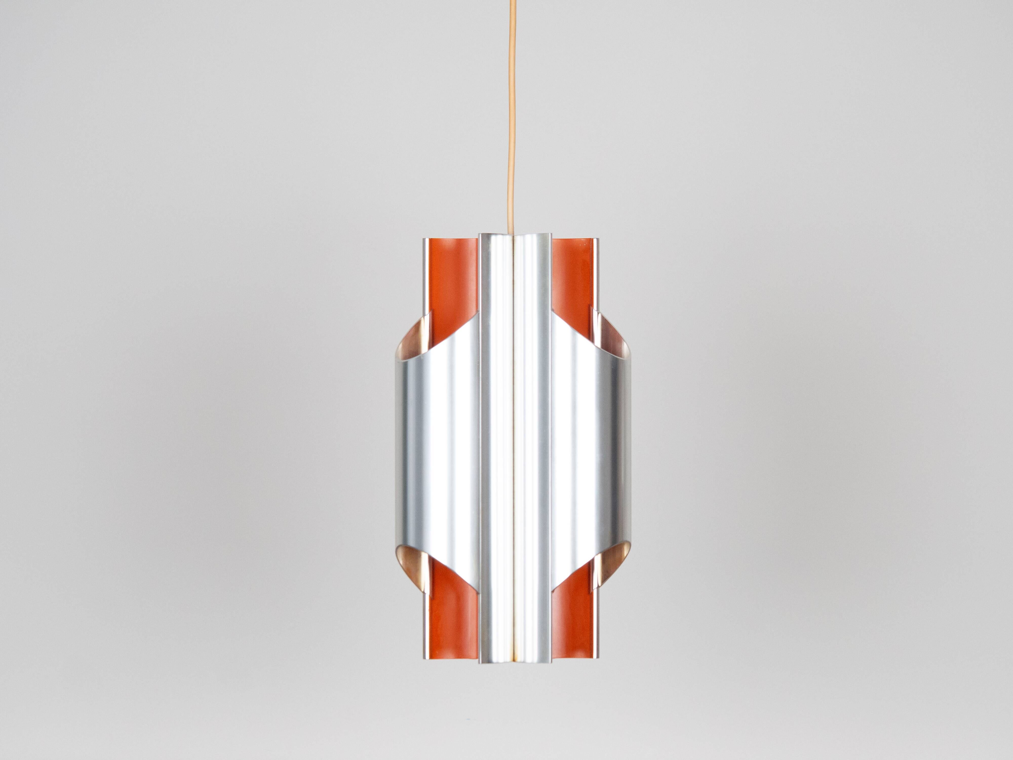 Lampe suspendue vintage danoise Pantre par Bent Karlby, Lyfa, années 1970