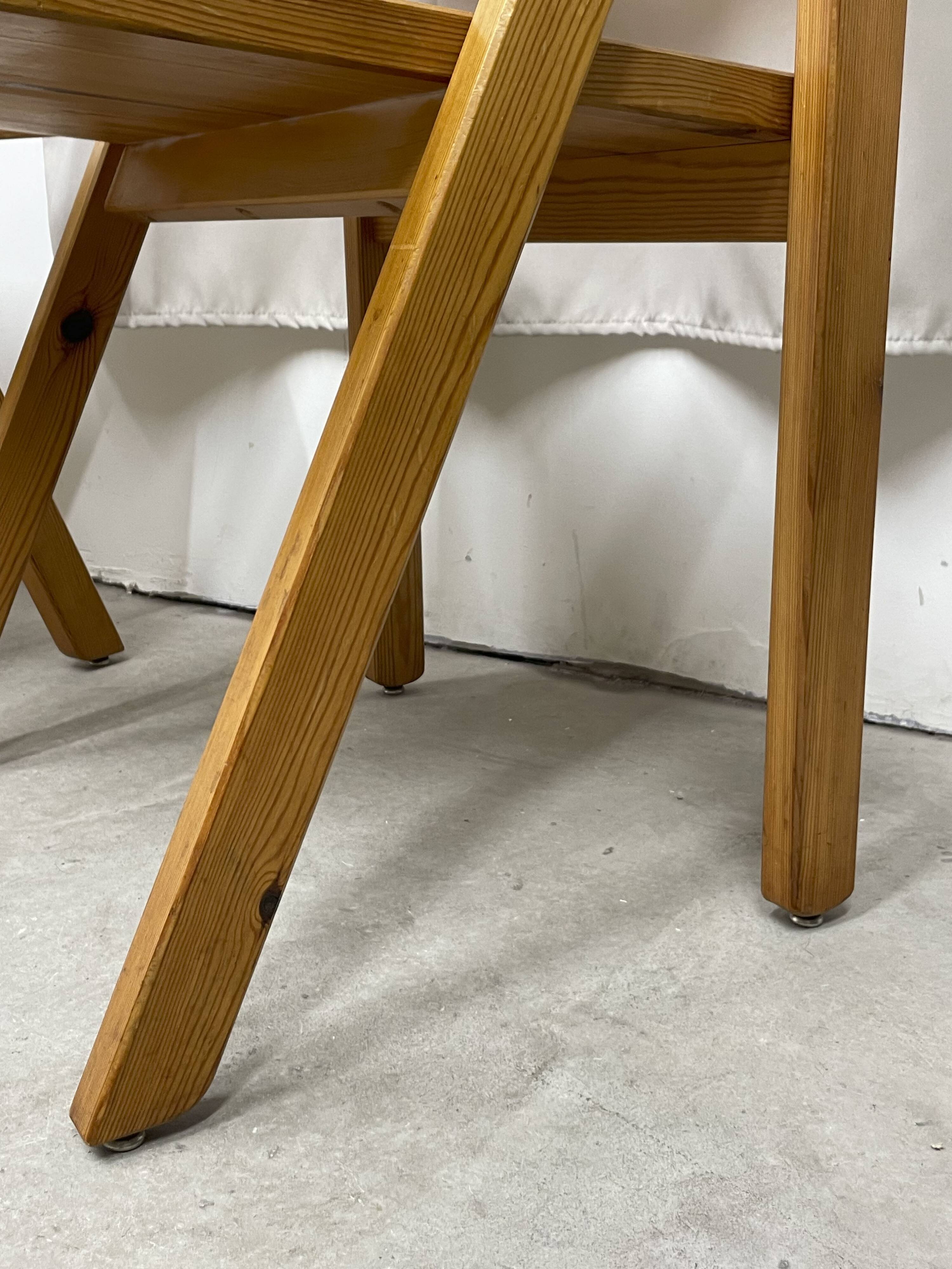 4 Fyrkat chairs, Nissen & Gehl, Denmark, circa 1970