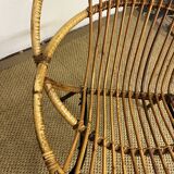 Rattan armchairs feet metal