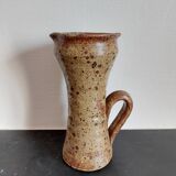 Speckled stoneware pitcher