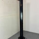 Italian iconic black Artemide Megaron uplighter floor lamp 1980s