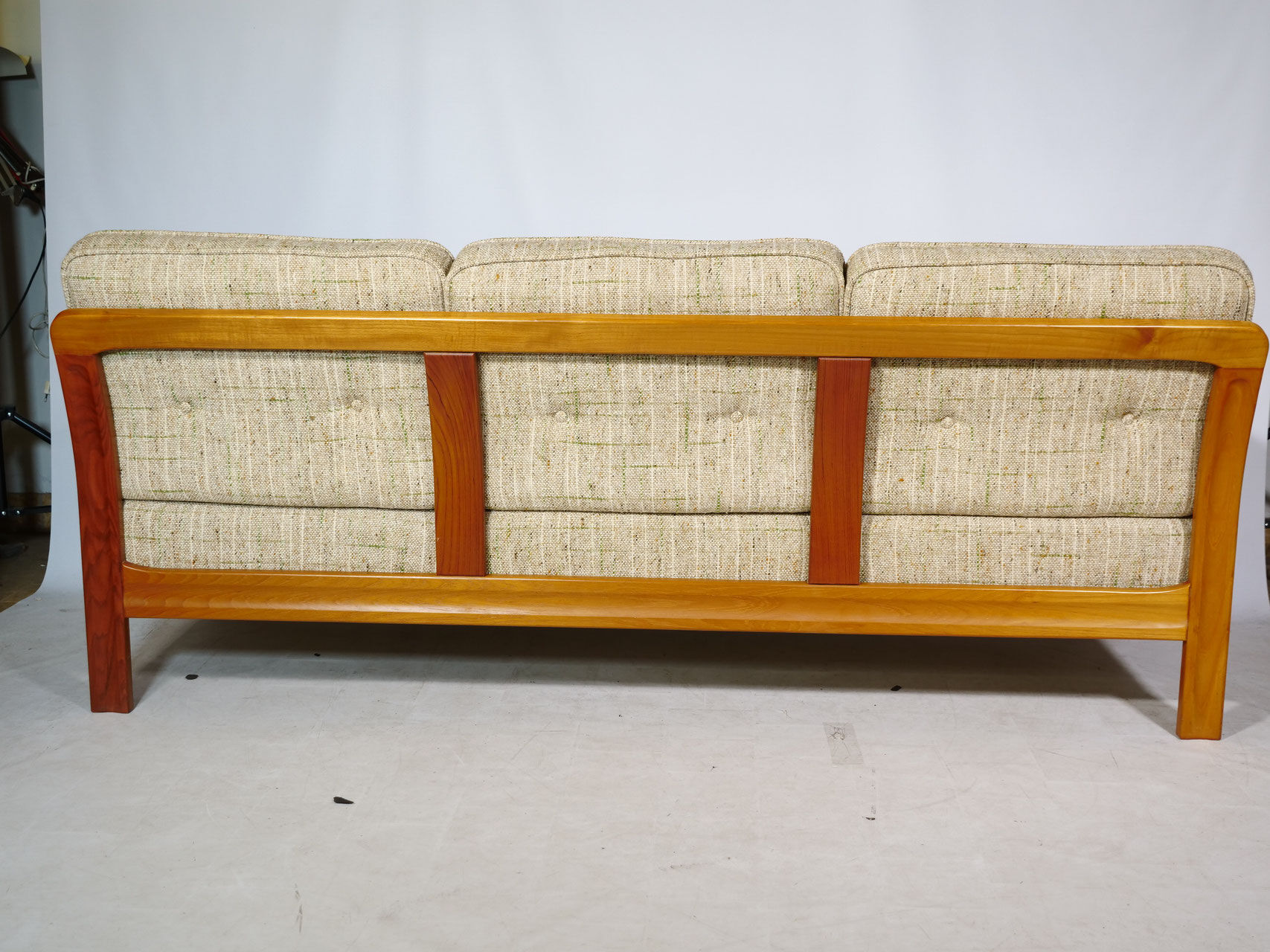 Vintage Scandinavian three-seater teak sofa, 1970s