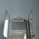 Vintage folding triptych barber mirror