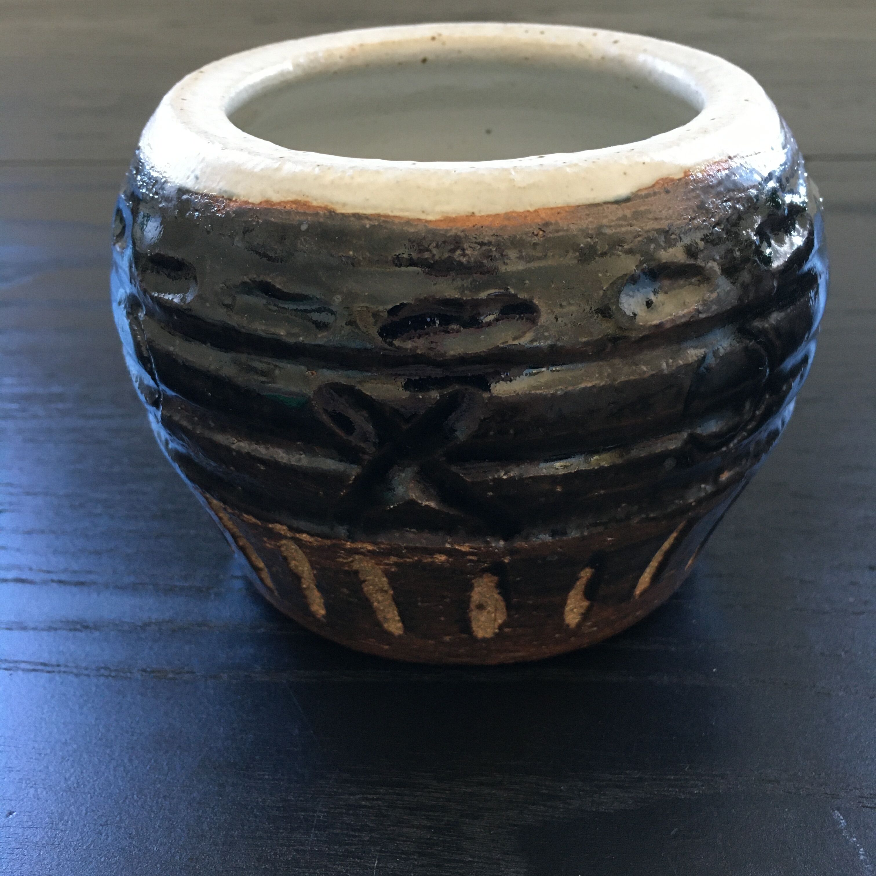 Cache pot brutalist unique piece