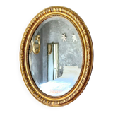 Old oval mirror late nineteenth