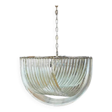 Glass Chandelier Arc in Clear Color With Kromo Metal Frame