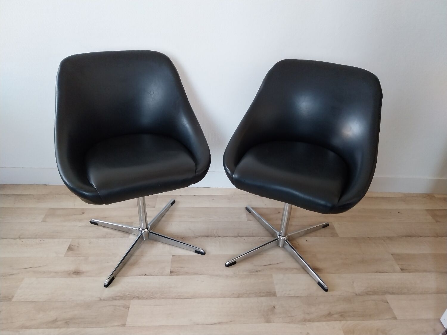 Fauteuils pivotant années 70