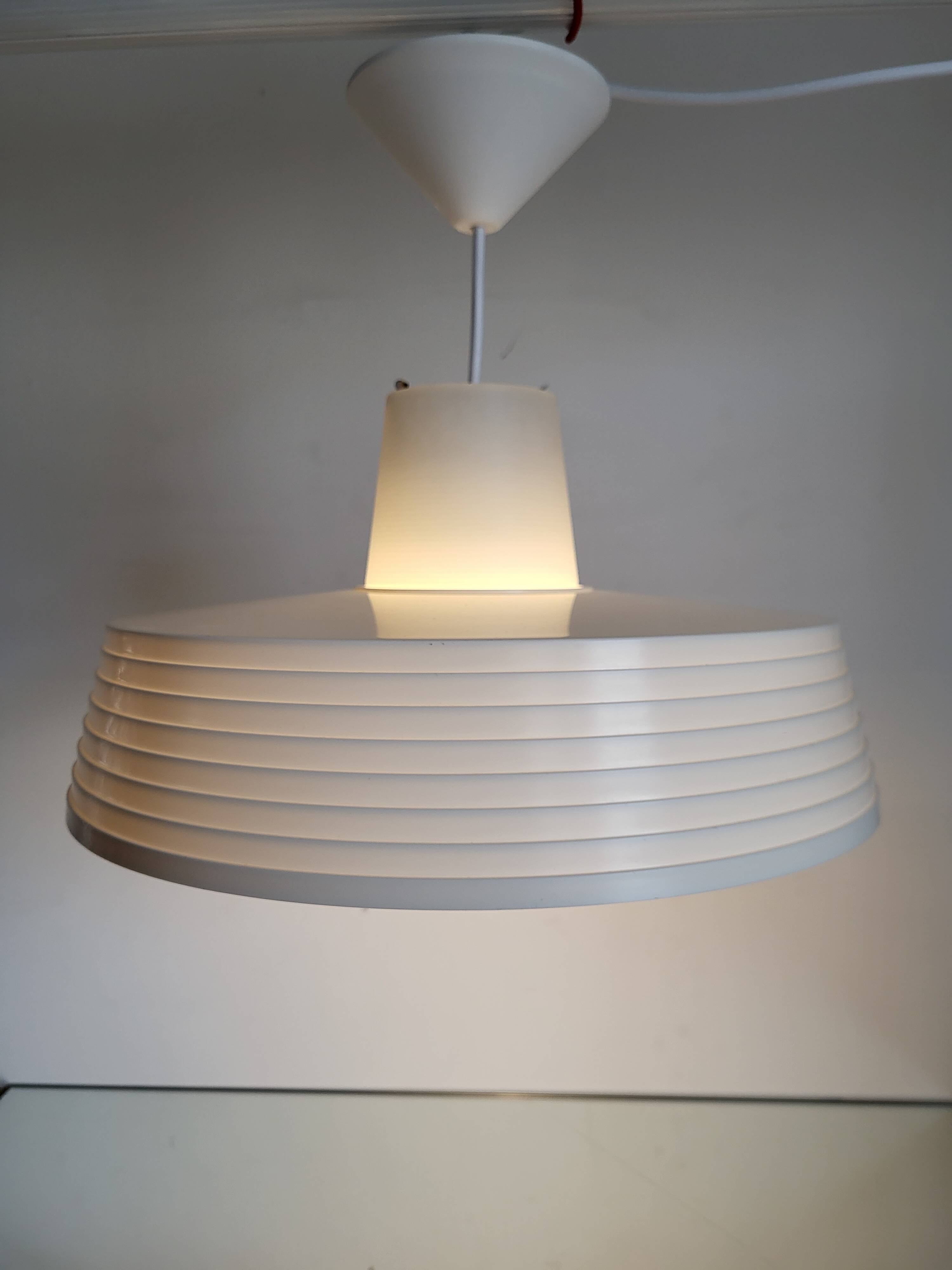 Rotaflex space age hanglamp, ufo vorm in deels geperst plastic, jaren 1960