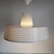 Rotaflex pendant lamp, space age, UFO-shaped, pressed plastic, 1960s.