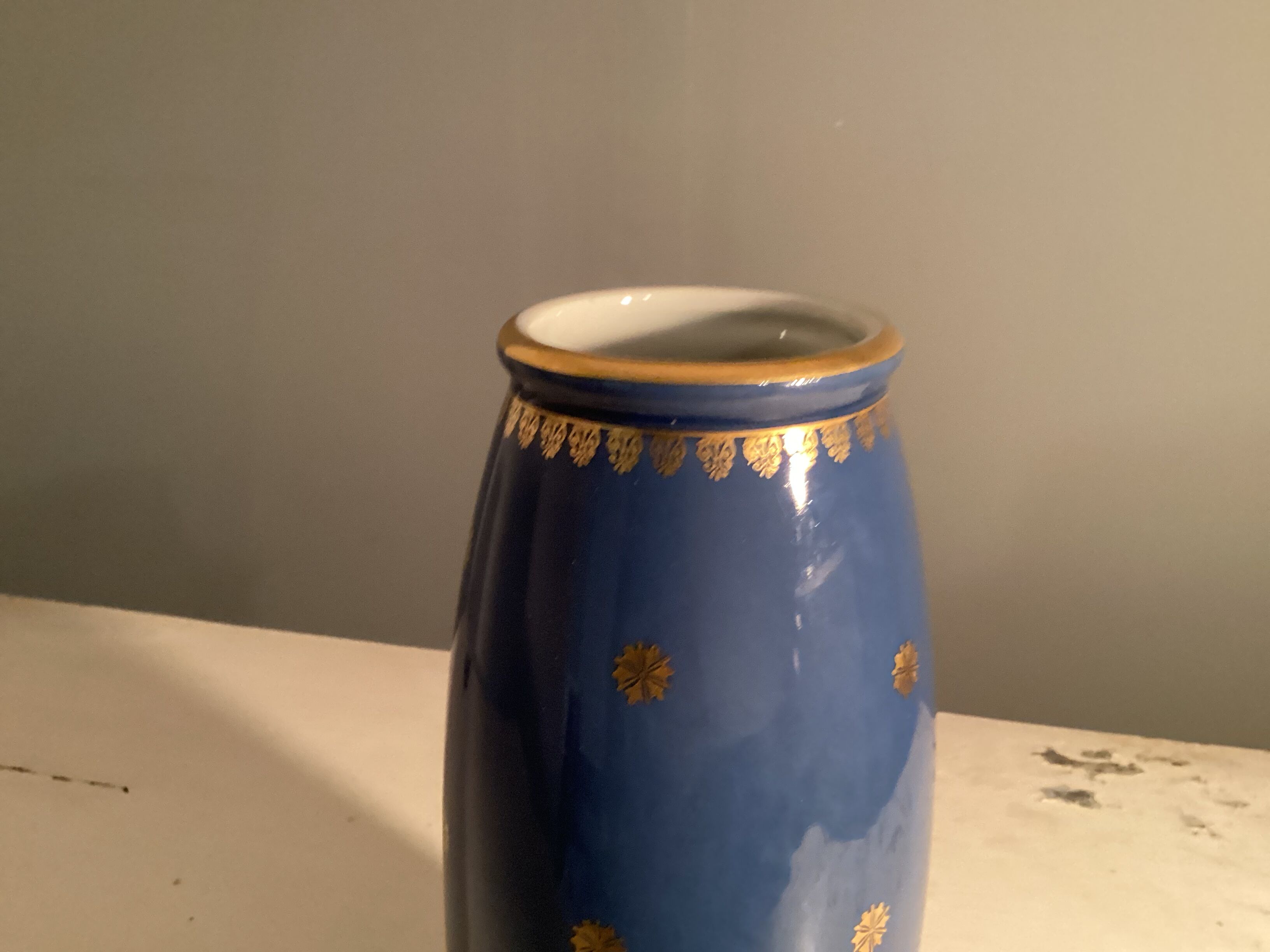 Limoges porcelain vase