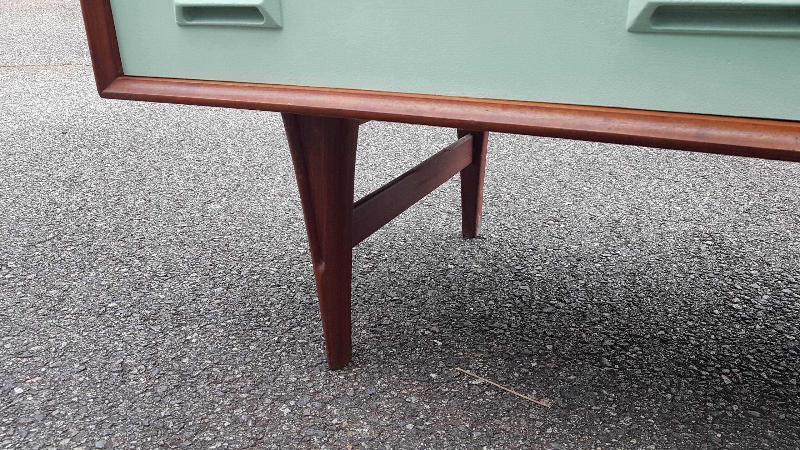 Scandinavian sideboard 1960 with sliding doors