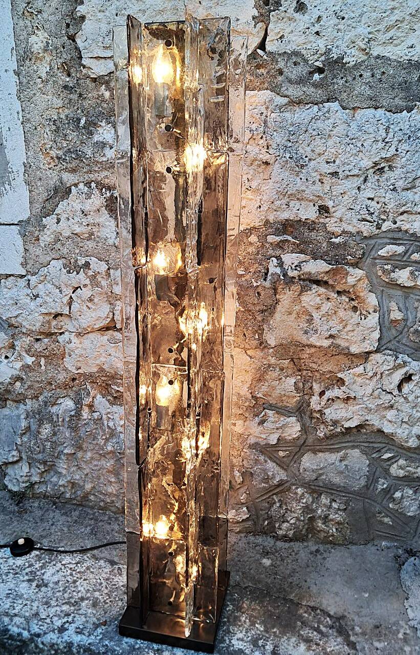 Floor Lamp LT379 Murano Glass by Carlo Nason for Mazzega, Italy,