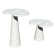 2x Eros Side table Angelo Mangiarotti Carrara marmer Nieuwstaat!