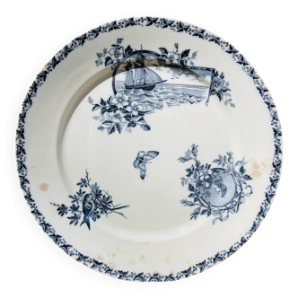Assiette plate ancienne