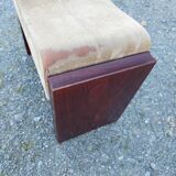 Old dressing table stool pouffe