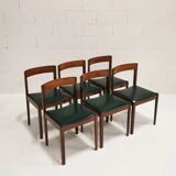 Set of 6 italian rosewood chairs, gessef, 1960
