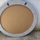 Large vintage gray cart wheel wooden wall mirror