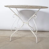 Table de jardin en fer forgé