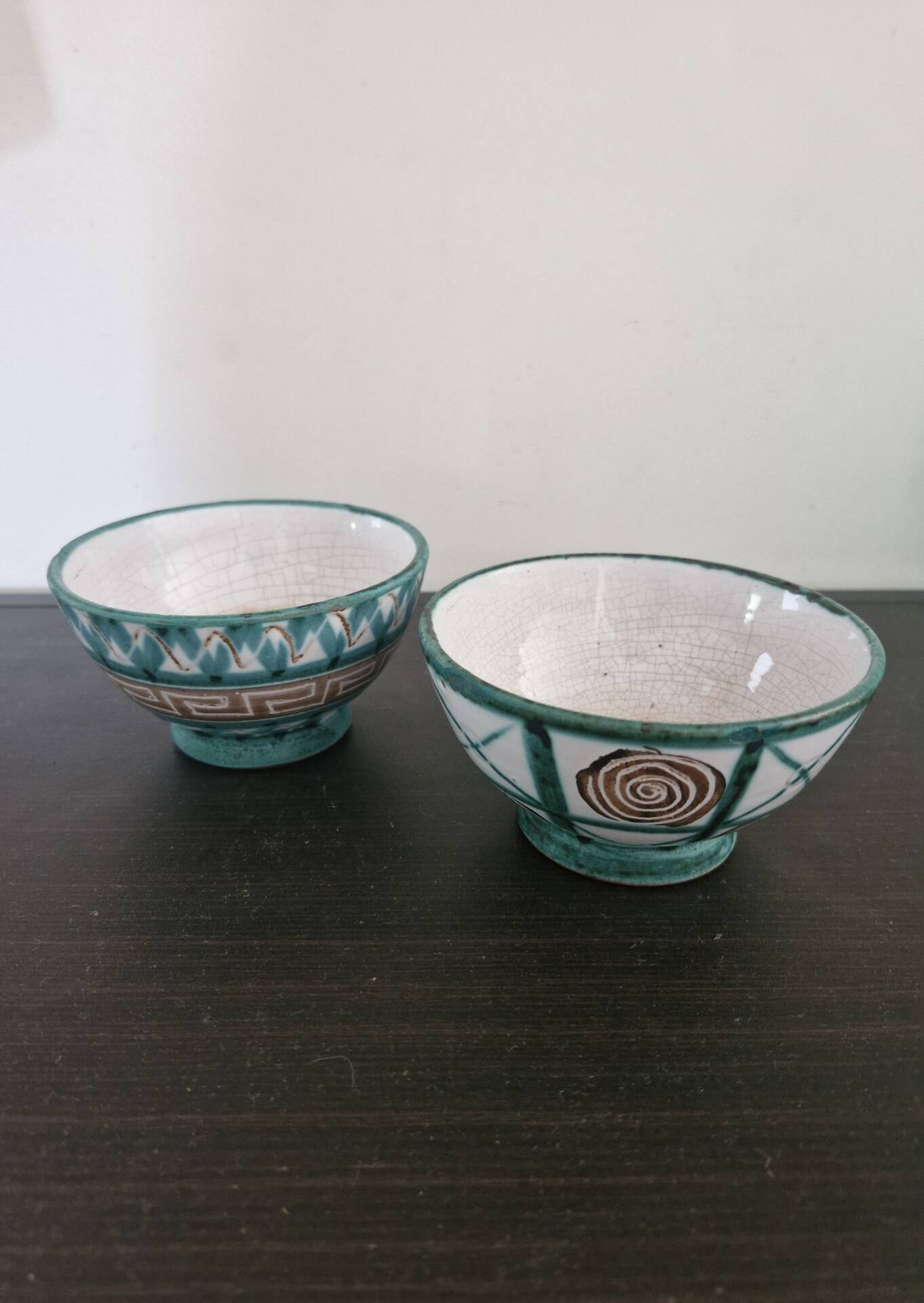Pair of bowls or dishes Robert Picault Vallauris