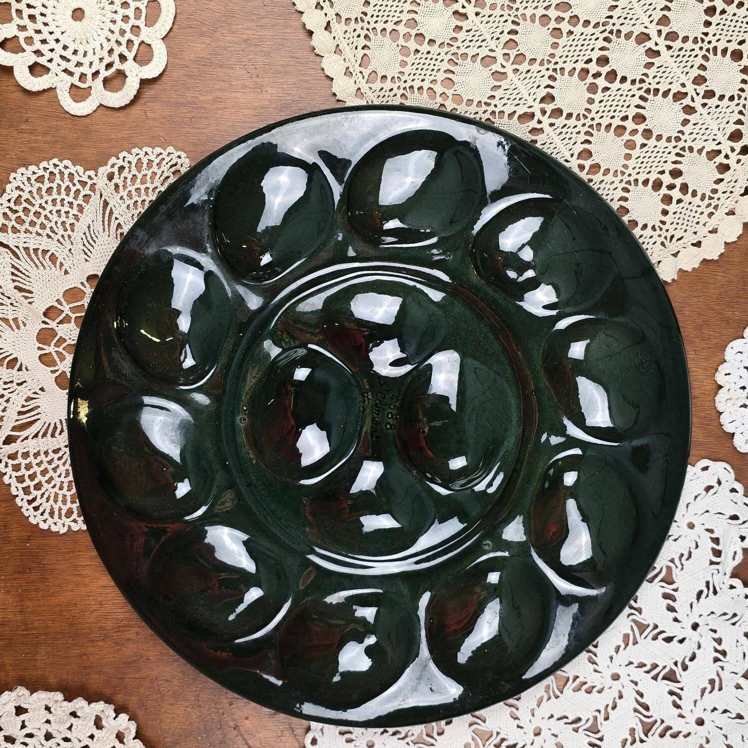 Large oyster dish – St Clément France – Ø37.5 cm