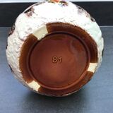 Flamed ceramic pitcher, Baudin, 70s