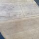 Scandinavian round extendable dining table stripped in oak 1980