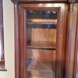 Late nineteenth century Louis XVI style library in walnut