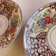 2 large Japanese plates with rare “Inban” decoration