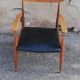 Fauteuil scandinave skai noir