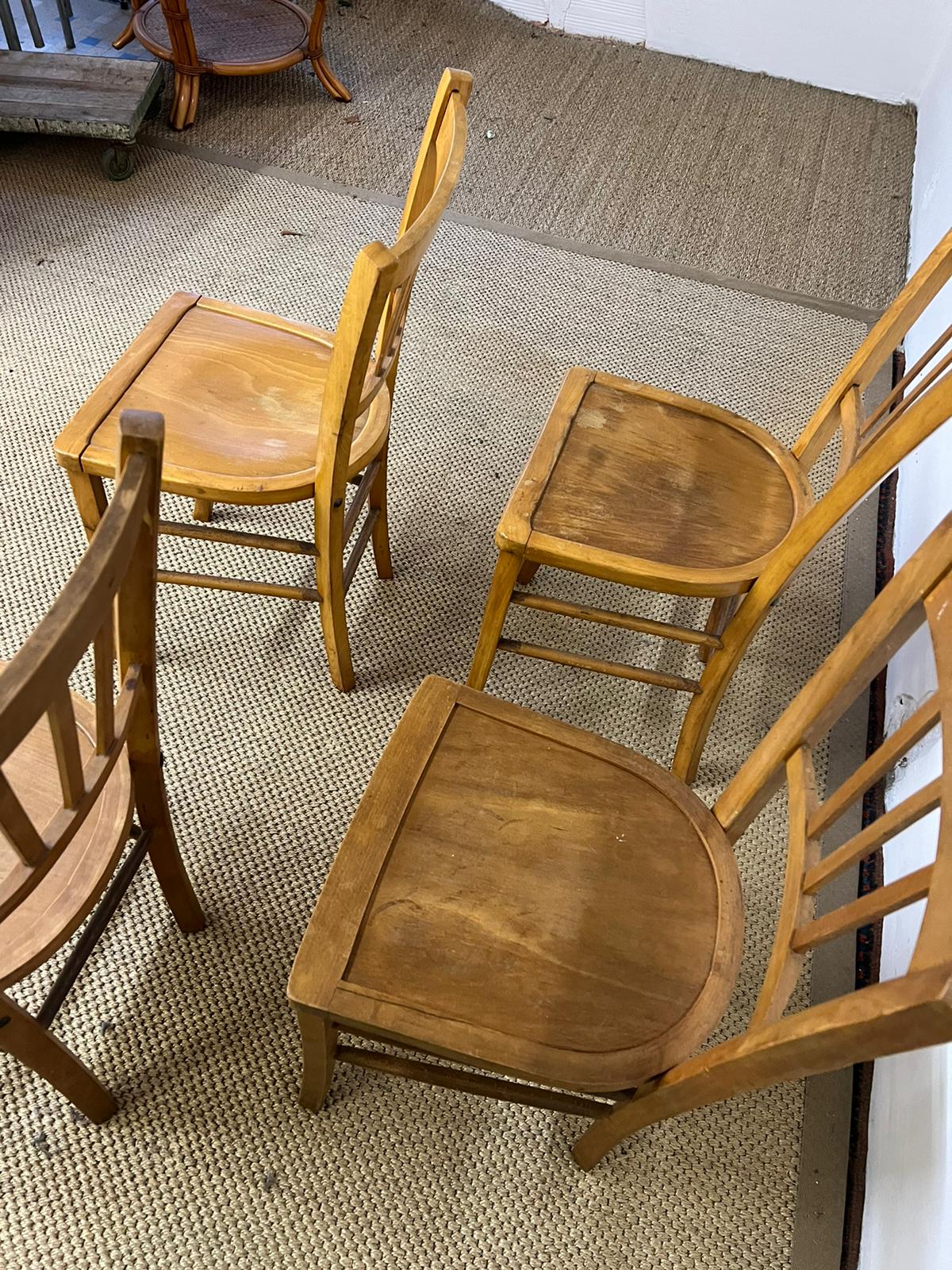 Lot 4 chairs bistro luterma