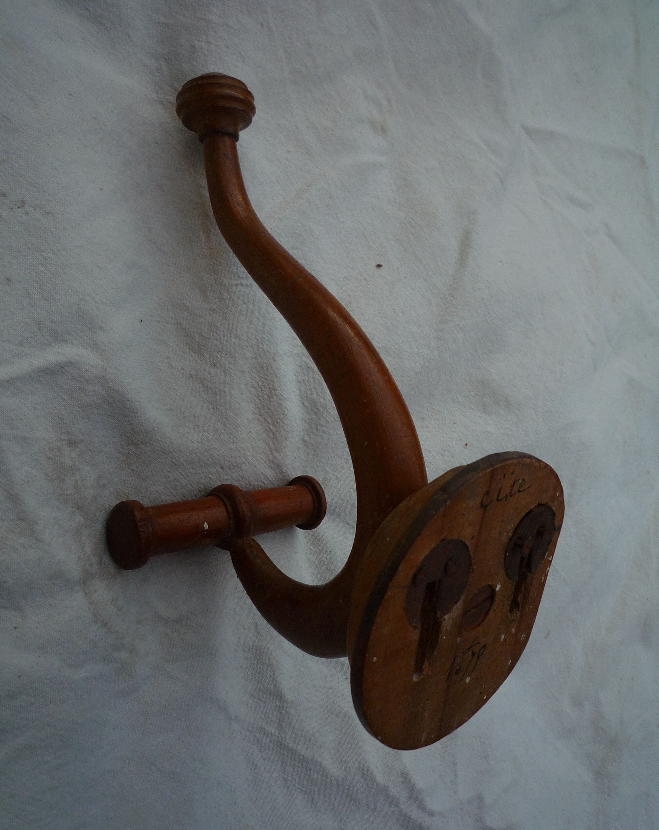 Wooden coat rack, art deco style 1900s
