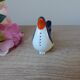 Vintage Soviet salt and pepper shaker in the shape of a cobalt blue bird.