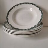 Set of 6 antique soup plates – Ironstone, circa 1900
