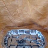 Asparagus Drainer Dish with serving tongs