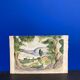 Aquarelle paysage vintage