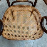 Thonet n°17 curved wooden armchair