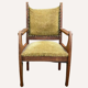 Dutch art deco curved chair, ca 1930s