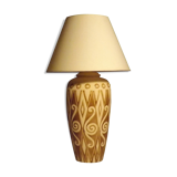 Ceramic white and bronze table lamp
