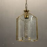 Italian glass brass pendant ceiling lamp